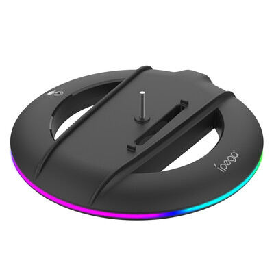 Vertikalno rashladno postolje s RGB svjetlom za konzolu PS5 Slim / PS5 Pro Protuklizna baza Nosač držač Dodaci za igre