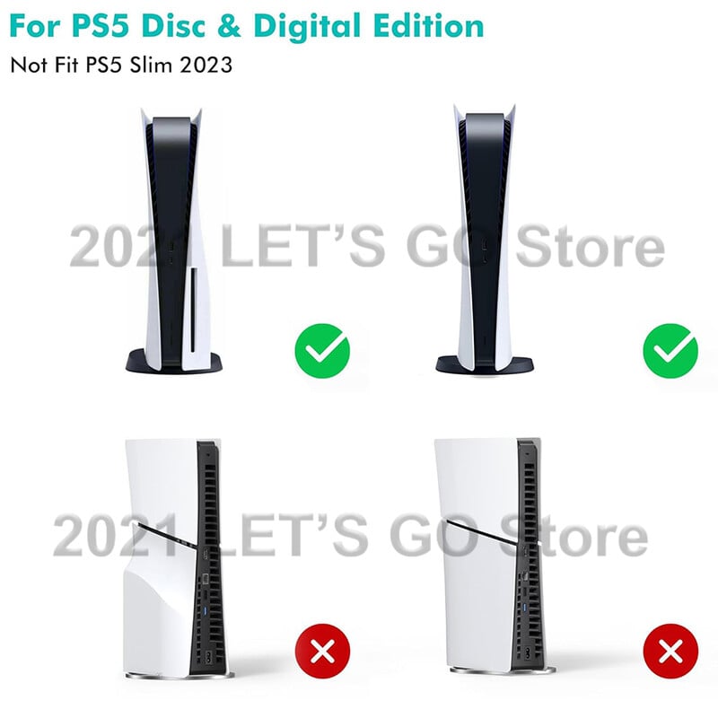 PS5 priedai 3 aušintuvo ventiliatorius, efektyvi aušinimo sistema su LED lempute, skirta Sony Playstation 5 PS 5 diskams ir skaitmeninio leidimo konsolei