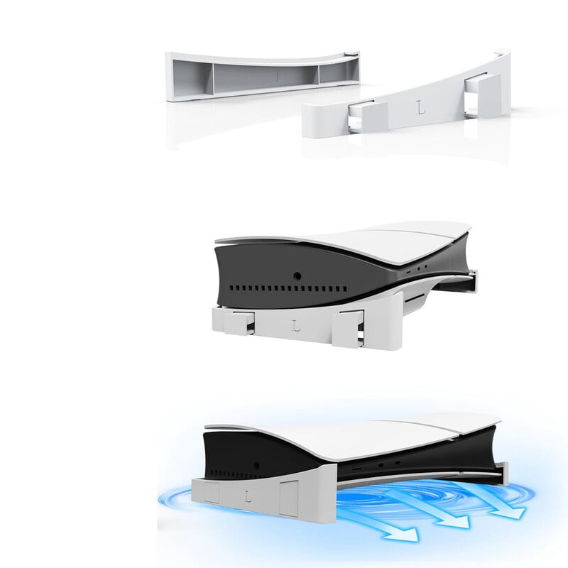 Držač konzole Horizontalni stalak za pohranu za PS5 Pro PS5 Slim postolje za Playstation Disc Digital Editions za PS5 Dodatak