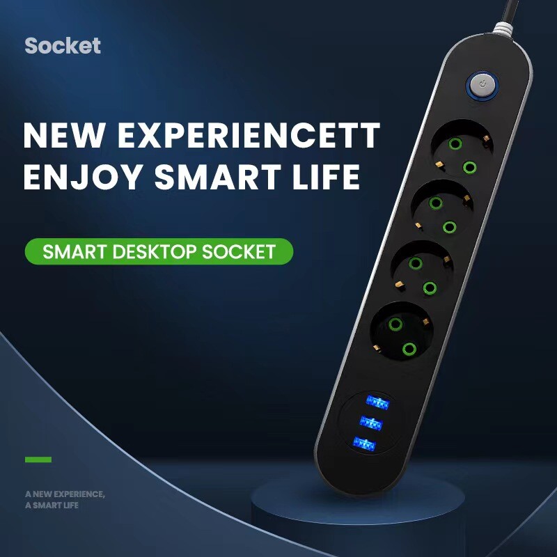 2 okrugli strujni kabel USB putni adapter Utičnica Utikač Eu 2M 3M 5M Produžni kabel Kuhinjski univerzalni punjač za uporabu u kućanstvu