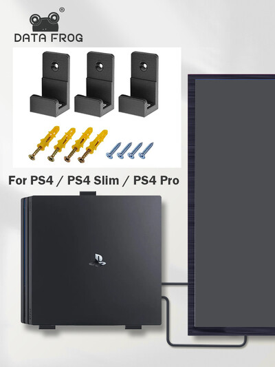 DATA FROG sieninis laikiklis, skirtas PS4 Playstation 4 Slim Pro konsolės atrama sieninio laikiklio stovo padėklas PS4 laikiklis, pagrindinis žaidimų stovo priedas