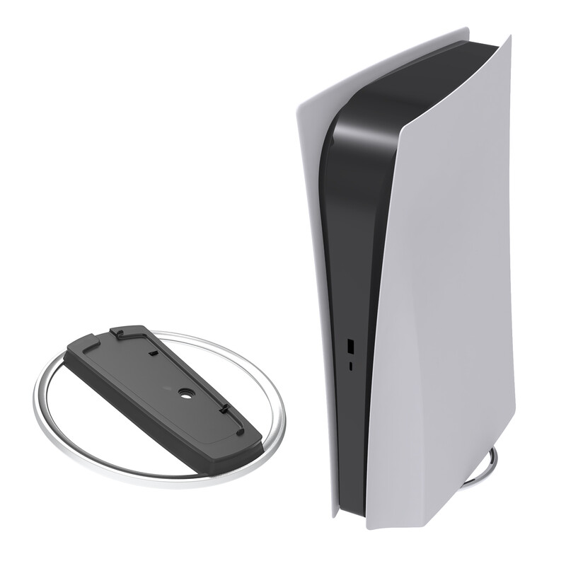 Metalni okomiti stalak za PS5 Slim Console Disc i Digital s vijkom, Zamjena postolja za Playstation 5 Slim Console