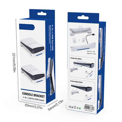 Osnovno postolje za PS5 Slim Host Vodoravni držač Display Dock Nosač Nema USB/4USB priključka HUB Verzija diska Dodatna oprema za digitalno izdanje
