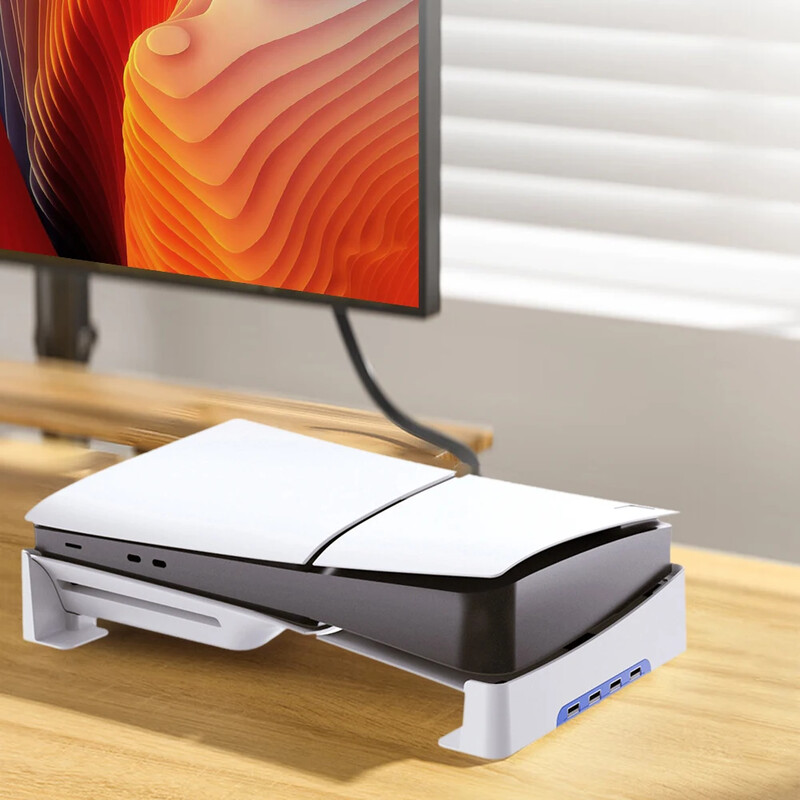 Osnovno postolje za PS5 Slim Host Vodoravni držač Display Dock Nosač Nema USB/4USB priključka HUB Verzija diska Dodatna oprema za digitalno izdanje