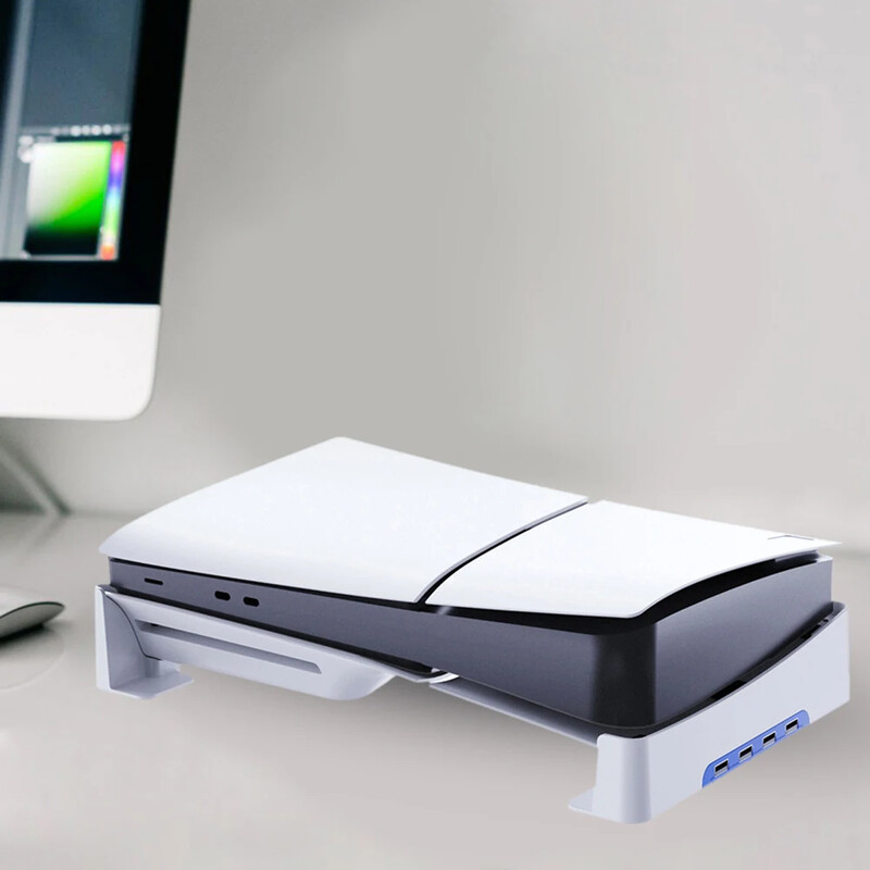 Osnovno postolje za PS5 Slim Host Vodoravni držač Display Dock Nosač Nema USB/4USB priključka HUB Verzija diska Dodatna oprema za digitalno izdanje