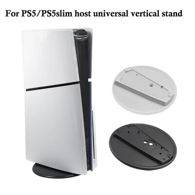 Ps5 plonam vertikaliam stovui, juodam žaidimų konsolės pagrindiniam laikikliui, skirta Sony Playstation 5 Slim Disc Digital Edition priedams