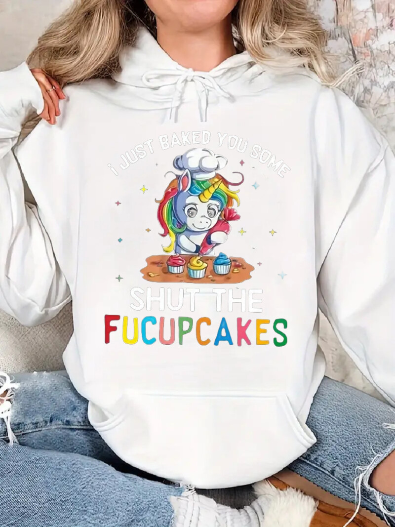 Prekogranična nova europska i američka odjeća velika baršunasta majica s kapuljačom s printom 2024TEMU