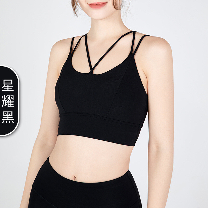  Fitnes sportski grudnjak za trčanje otporan na udarce Ženski naramenice za špagete Prekrasan grudnjak za leđa bez obruba Grudnjak za jogu