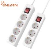 JINGMIN razvodnik za zaštitu od prenapona 3/4 AC EU električna utičnica Utičnica Adapter produžni kabel Produžni kabel 1,5 m