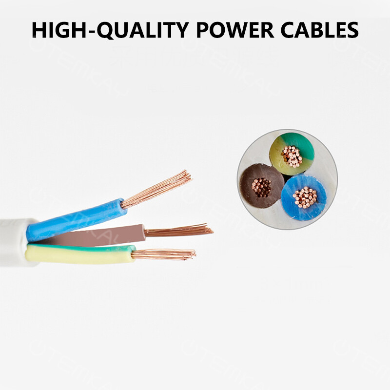 Razdjelnik EU utikač s USB priključcima 3 utičnice 16A utičnice Neovisni upravljački prekidači 1,8 m kabel za kućni ured