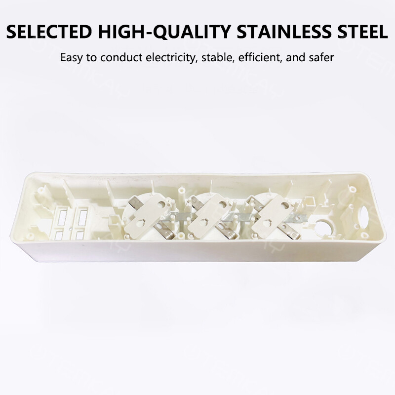 Razdjelnik EU utikač s USB priključcima 3 utičnice 16A utičnice Neovisni upravljački prekidači 1,8 m kabel za kućni ured