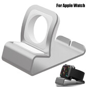 Aluminijski silikonski držač Punjač za sat Držač priključne stanice za Apple Watch Series SE 8 7 6 5 4 3 2 1 Držač stalka za punjenje sata