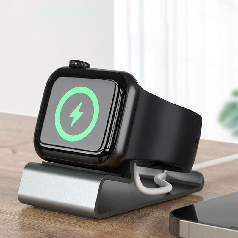 Aluminijski silikonski držač Punjač za sat Držač priključne stanice za Apple Watch Series SE 8 7 6 5 4 3 2 1 Držač stalka za punjenje sata