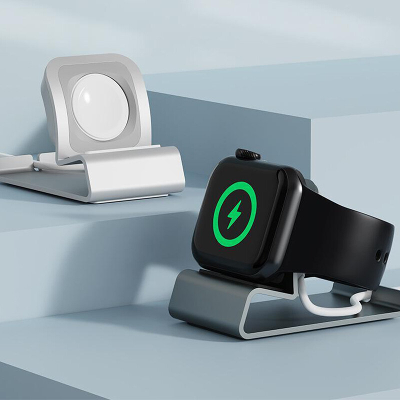 Aluminijski silikonski držač Punjač za sat Držač priključne stanice za Apple Watch Series SE 8 7 6 5 4 3 2 1 Držač stalka za punjenje sata