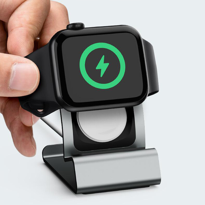 Aluminijski silikonski držač Punjač za sat Držač priključne stanice za Apple Watch Series SE 8 7 6 5 4 3 2 1 Držač stalka za punjenje sata