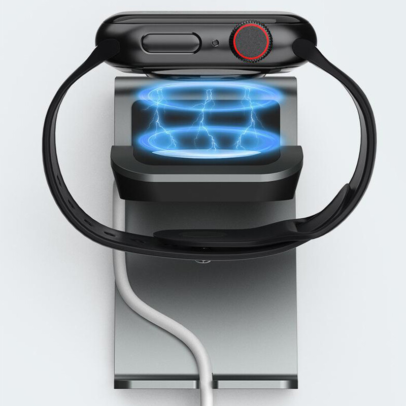 Aluminijski silikonski držač Punjač za sat Držač priključne stanice za Apple Watch Series SE 8 7 6 5 4 3 2 1 Držač stalka za punjenje sata