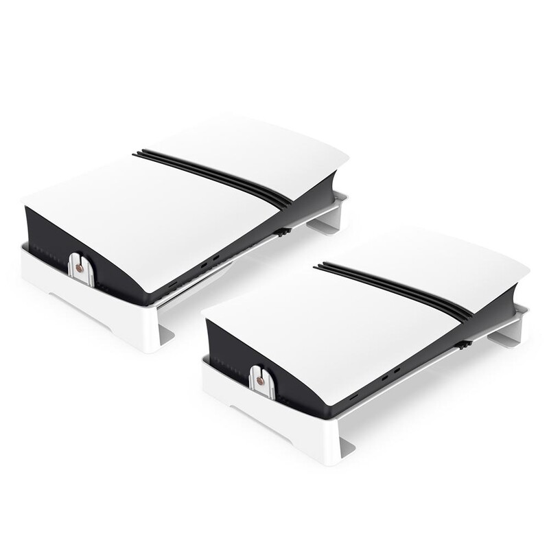 Za P5 Slim/Pro držač konzole Vodoravni stalak za pohranu Stabilno i neklizajuće osnovno postolje za PS5 Dodaci za igre
