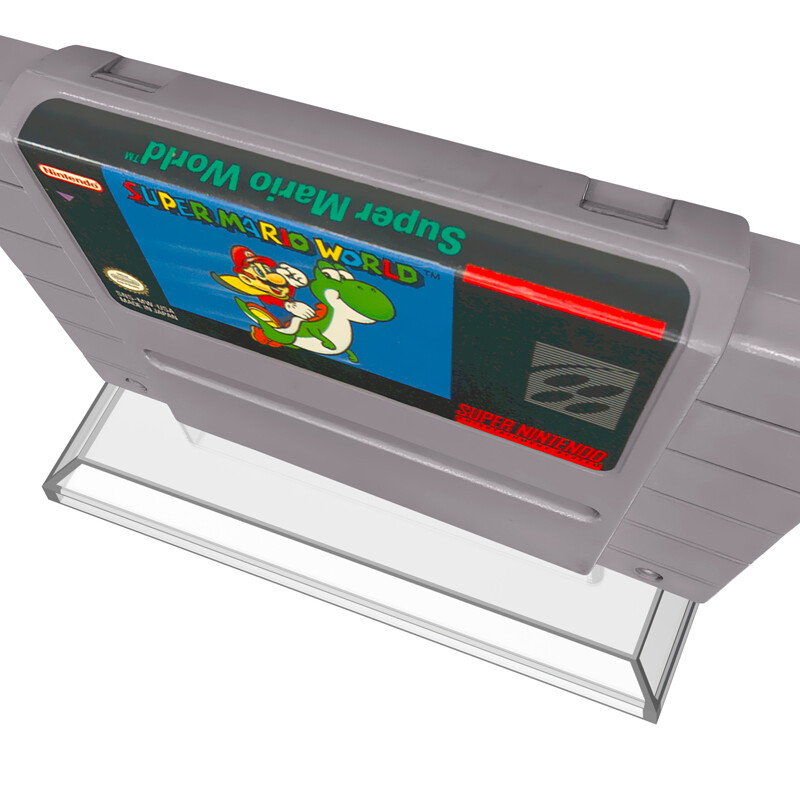 Za SNES Stalak za patrone za igre Prozirni držač zaslona za kartice za igre za SNES patrone za igre Držač za kartice Dodaci