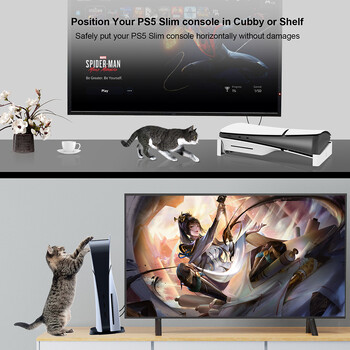 Για PS5 Slim Οριζόντια βάση ψύξης PS5 SLIM Holder Αξεσουάρ παιχνιδιών για Playstation 5 Slim Disc & Digital Edition