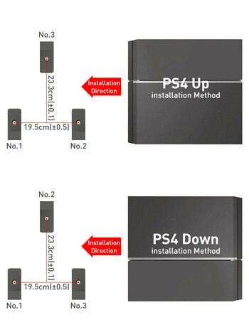 Βάση τοίχου DATA FROG για PS4 Βάση αποθήκευσης βάσης βάσης χειριστηρίου γενικής χρήσης με βίδες για λεπτά αξεσουάρ PS4 Pro/ PS4