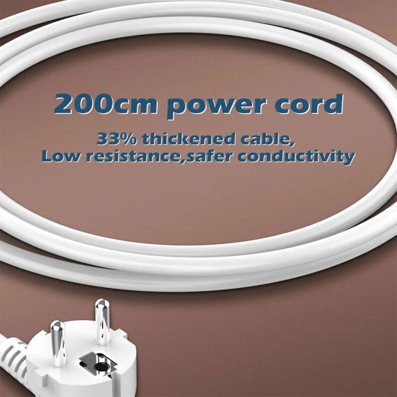 LDNIO barošanas sloksne EU Kr 4.8mm Standarta 3 kontaktligzdas ar PD 65W 4 USB ports USB uzlāde 2M pagarinātāja ligzdas adapteris