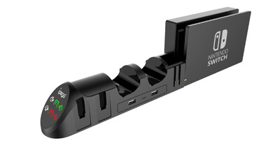 Ipega PG-9187 Joy Con Charging Dock za Nintendo Switch OLED 4 Joycons 2 Controllers Stalak za punjač Plug-in Host NS Dodaci