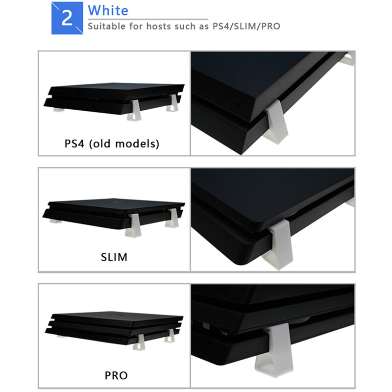 4PC Nova igraća konzola Horizontalni nosač Noge za hlađenje Stolni stalak za Sony PlayStation4 PS4 Slim Pro Dodaci za igre