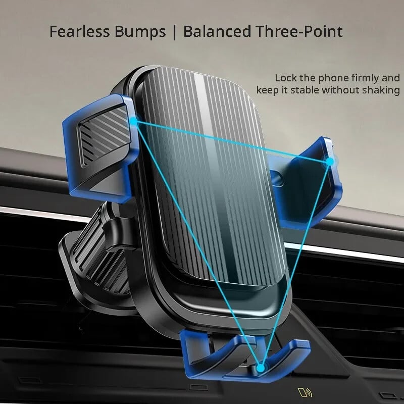Fleksibilni držač za mobitel u automobilu, nosač za telefon za ventilacijski otvor u automobilu, univerzalni držač za automobil s automatskim zaključavanjem za iPhone većinu pametnih telefona