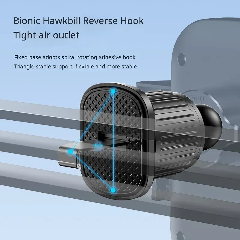 Fleksibilni držač za mobitel u automobilu, nosač za telefon za ventilacijski otvor u automobilu, univerzalni držač za automobil s automatskim zaključavanjem za iPhone većinu pametnih telefona