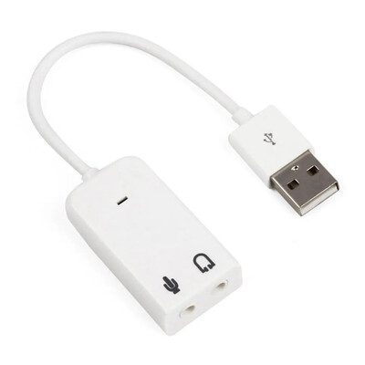 USB audio adapter, vanjska zvučna kartica s 3,5 mm priključkom za slušalice i mikrofon za Windows Mac Linux prijenosno računalo