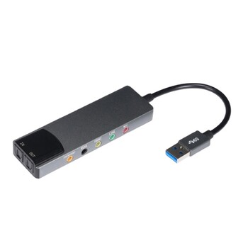 Dropship κάρτα ήχου USB με προσαρμογέα ήχου υποστήριξης 5.1 καναλιών για ρυθμίσεις οικιακού κινηματογράφου και παιχνιδιών