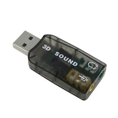 Mini vanjska 3D USB zvučna kartica 5.1 kanalni adapter audio kartice 3.5 mm zvučnik mikrofon sučelje za slušalice za PC računalo