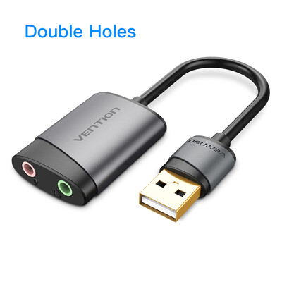 Vention USB väline helikaart 3,5 mm USB-adapter USB-mikrofoni kõlari heliliides Macbooki sülearvuti USB-helikaardi jaoks