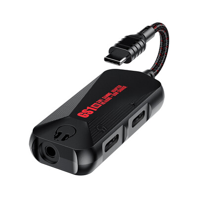 Адаптер за телефонна звукова карта 3-в-1, преносим тип C до 3,5 мм аудио платка за телефон за игри, 24 бита 96 Hz звукова карта за игра на мобилен телефон с висока разделителна способност