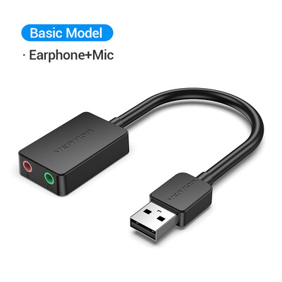 Vention USB zvučna kartica USB audio sučelje adapter za slušalice zvučna kartica za mikrofon zvučnik prijenosno računalo PS4 računalo vanjska zvučna kartica