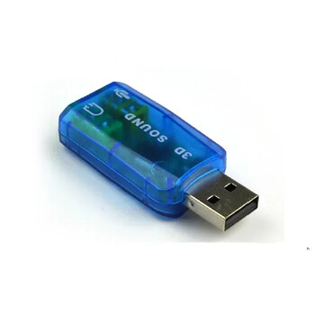 NWorld USB звукова карта Микрофон Аудио USB конвертор Външен 5.1-канален w/3.5 мм интерфейс за слушалки и микрофон, Компютърно стерео