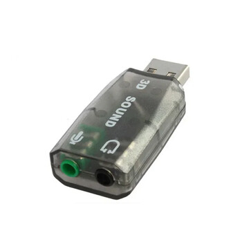 NWorld USB Sound Card Mic Audio USB Converter Εξωτερικός 5,1 καναλιών με διεπαφή ακουστικών και μικροφώνου 3,5 mm, Στερεοφωνικό υπολογιστή