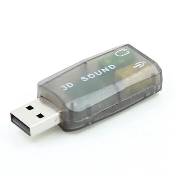 NWorld USB звукова карта Микрофон Аудио USB конвертор Външен 5.1-канален w/3.5 мм интерфейс за слушалки и микрофон, Компютърно стерео