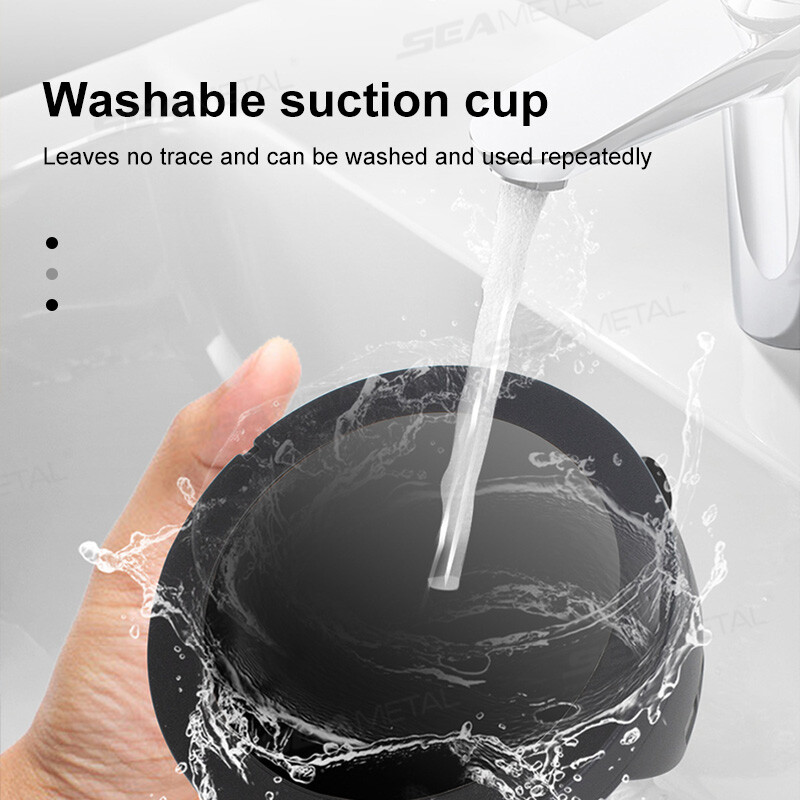 SEAMETAL Head-Up Стойка за телефон в кола Гъвкава въртяща се стойка за телефон Стабилна противоплъзгаща гумена поддръжка за смартфон Универсална за 4-7 инча