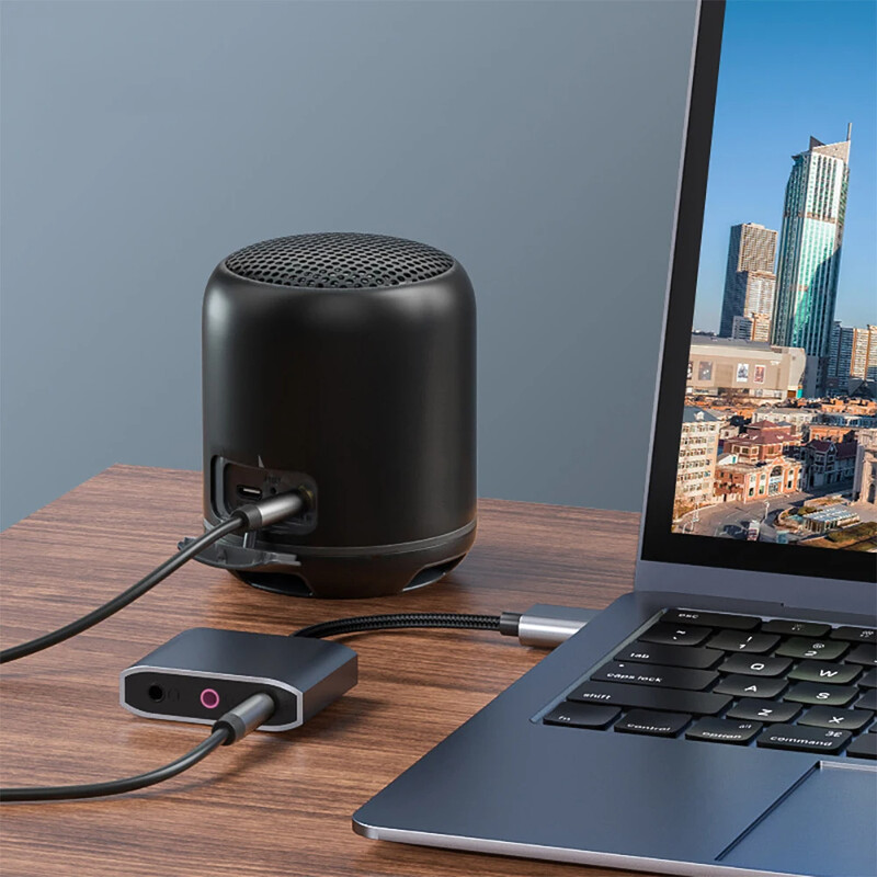 3 viename išorinė USB garso plokštė garso lizdas, 3,5 mm kabelio adapteris HIFI garsas mikrofonui, garsiakalbiui, ausinėms, kompiuteriniam nešiojamajam kompiuteriui