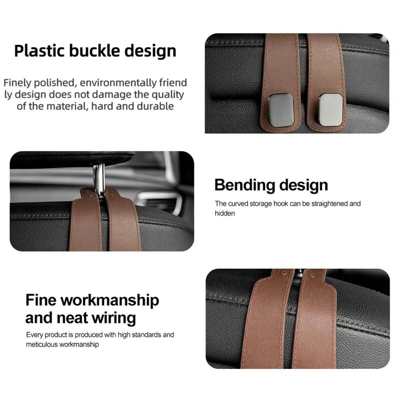 Nova višenamjenska kuka za automobilsko sjedalo, držač za mobilni telefon, stražnje sjedalo automobila, dvostruka kuka za automobil, univerzalni naslon za pohranu