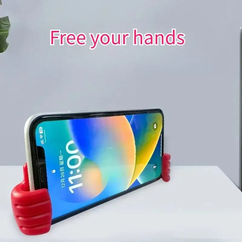 Čarapa za božićne darove za djevojčice tinejdžerice Žene Muškarci Odrasli Palac gore Držač stalka za mobitel Lazy Desk Podrška za mobitel