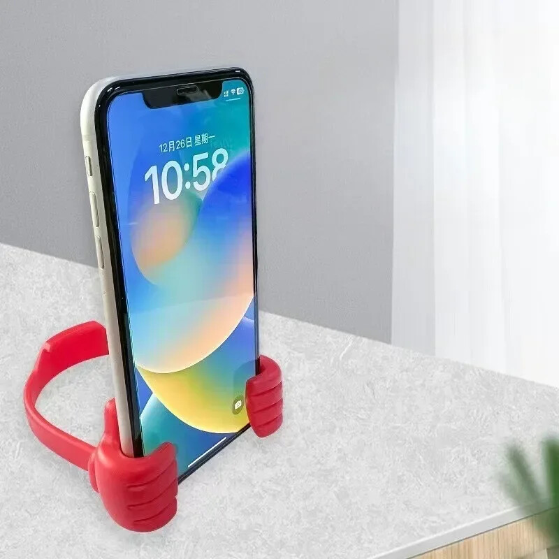 Čarapa za božićne darove za djevojčice tinejdžerice Žene Muškarci Odrasli Palac gore Držač stalka za mobitel Lazy Desk Podrška za mobitel