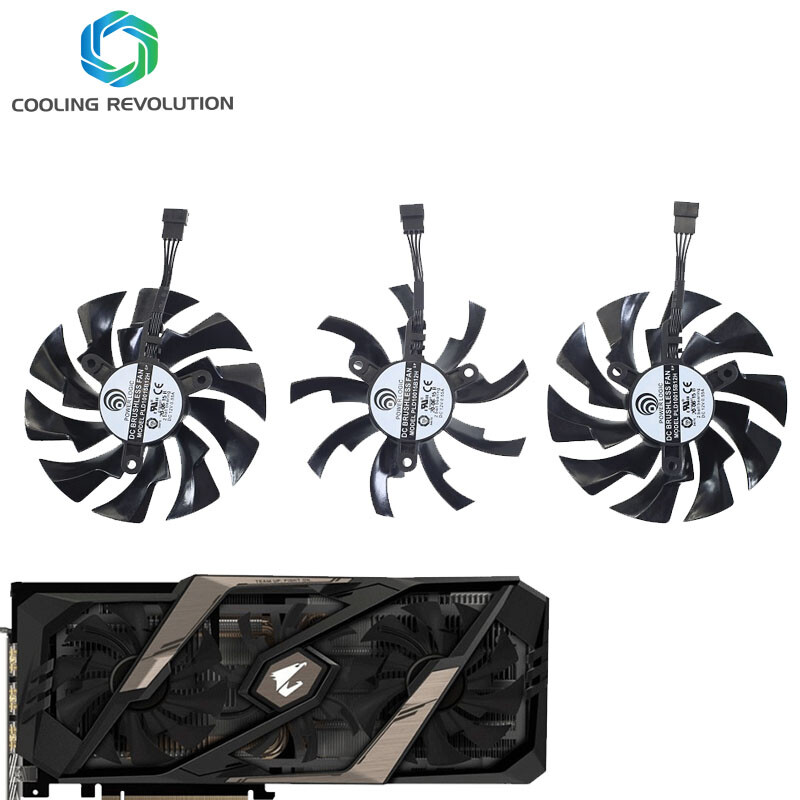 95MM PLD10015B12H vaizdo plokštės ventiliatorius skirtas Gigabyte AORUS GeForce RTX 2060 2070 SUPER 2080 2080Ti XTREME aušinimo ventiliatorius