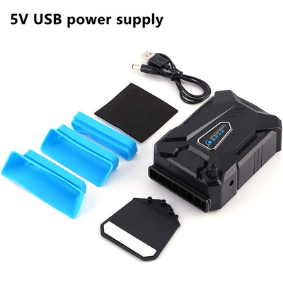 Охладител за лаптоп за 13.3 15 15.6 17 инча лаптоп Вакуумен охладител за игри Външен вентилатор за извличане на въздух Радиатор за лаптоп Преносим охладител