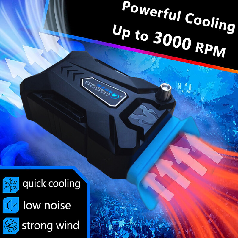 Охладител за лаптоп за 13.3 15 15.6 17 инча лаптоп Вакуумен охладител за игри Външен вентилатор за извличане на въздух Радиатор за лаптоп Преносим охладител