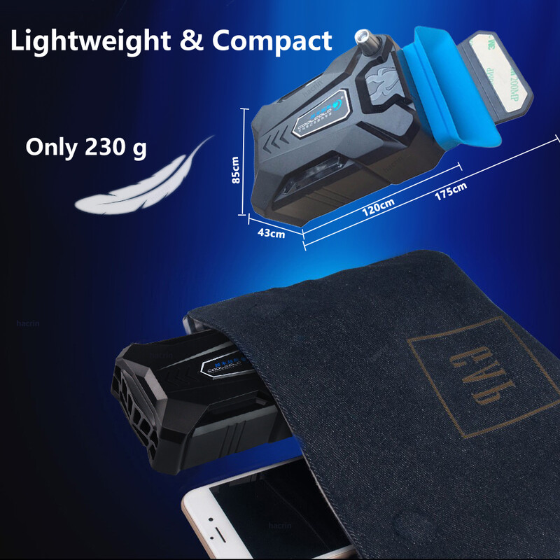 Охладител за лаптоп за 13.3 15 15.6 17 инча лаптоп Вакуумен охладител за игри Външен вентилатор за извличане на въздух Радиатор за лаптоп Преносим охладител