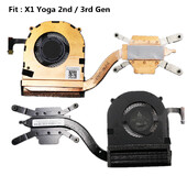 Нов оригинален вентилатор за охлаждане на процесора Охладител за радиатор за Lenovo ThinkPad X1 Yoga 2-ро 3-то поколение лаптоп 01AY917 01AY918 01AX830 01AX999