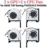 Nešiojamojo kompiuterio pakaitinis ventiliatorius Kompiuterio aušintuvo ventiliatoriai, skirti ASUS TUF Gaming FX505/A15 FA506IU, skirti Asus TUF Gaming FX506 FX506LU FX506LH
