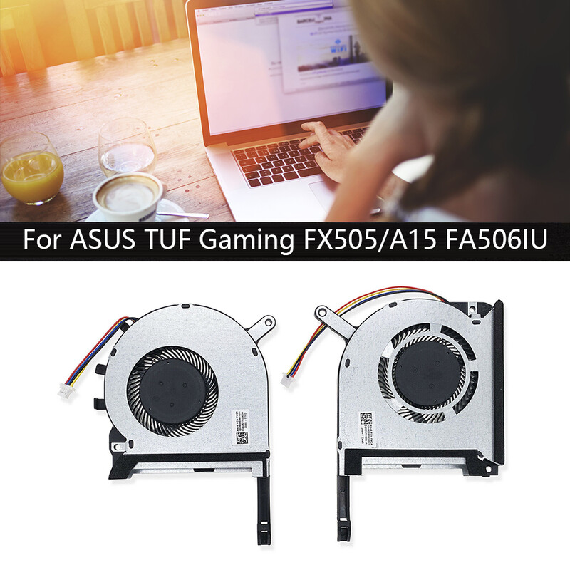 Nešiojamojo kompiuterio pakaitinis ventiliatorius Kompiuterio aušintuvo ventiliatoriai, skirti ASUS TUF Gaming FX505/A15 FA506IU, skirti Asus TUF Gaming FX506 FX506LU FX506LH